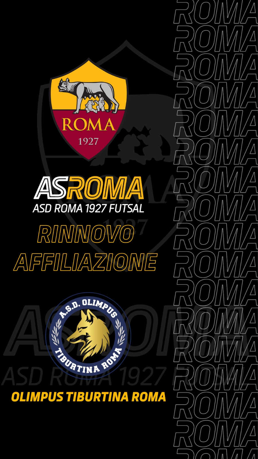 Accordo di Affiliazione con l'Olimpus Tiburtina Roma